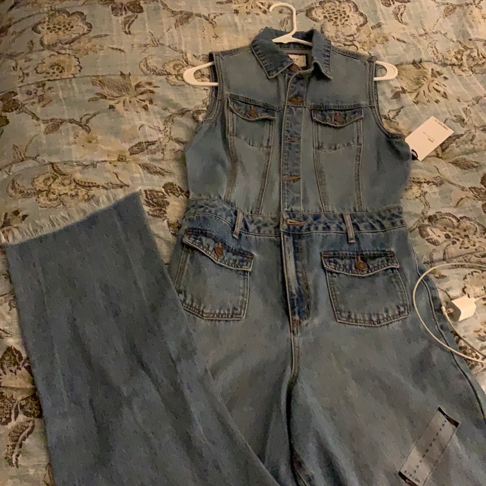 Denim romper!
